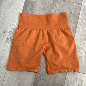 NVGTN Burnt Orange Pro Seamless Shorts